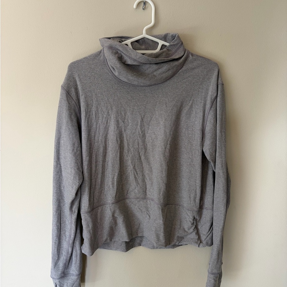 lululemon athletica Gray Cowl Neck Sweater